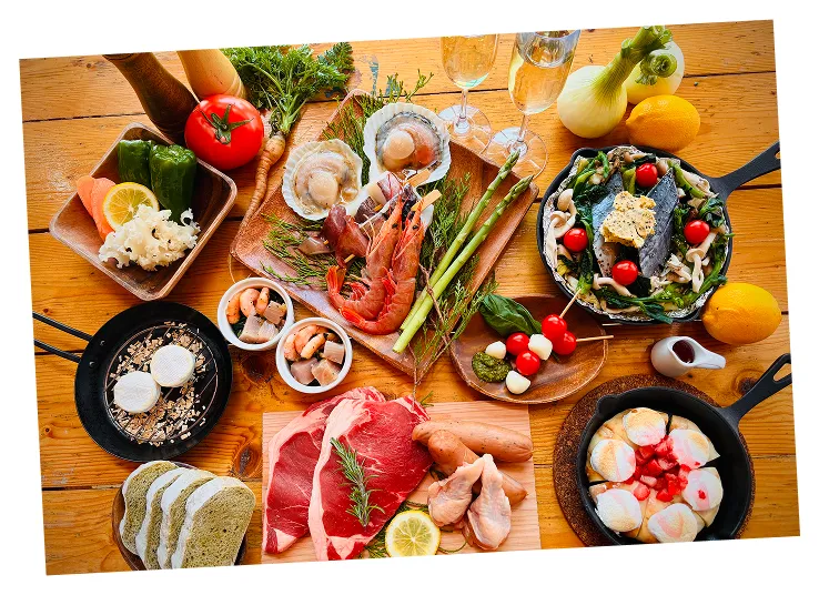 夕朝食付きプランの写真